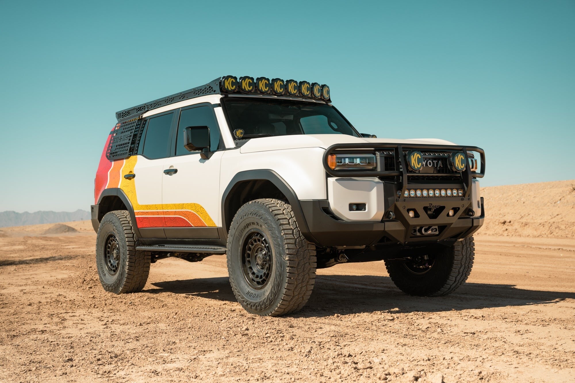 2024 Toyota Land Cruiser KC Light Mount for Roof Rack Rago Fabrication