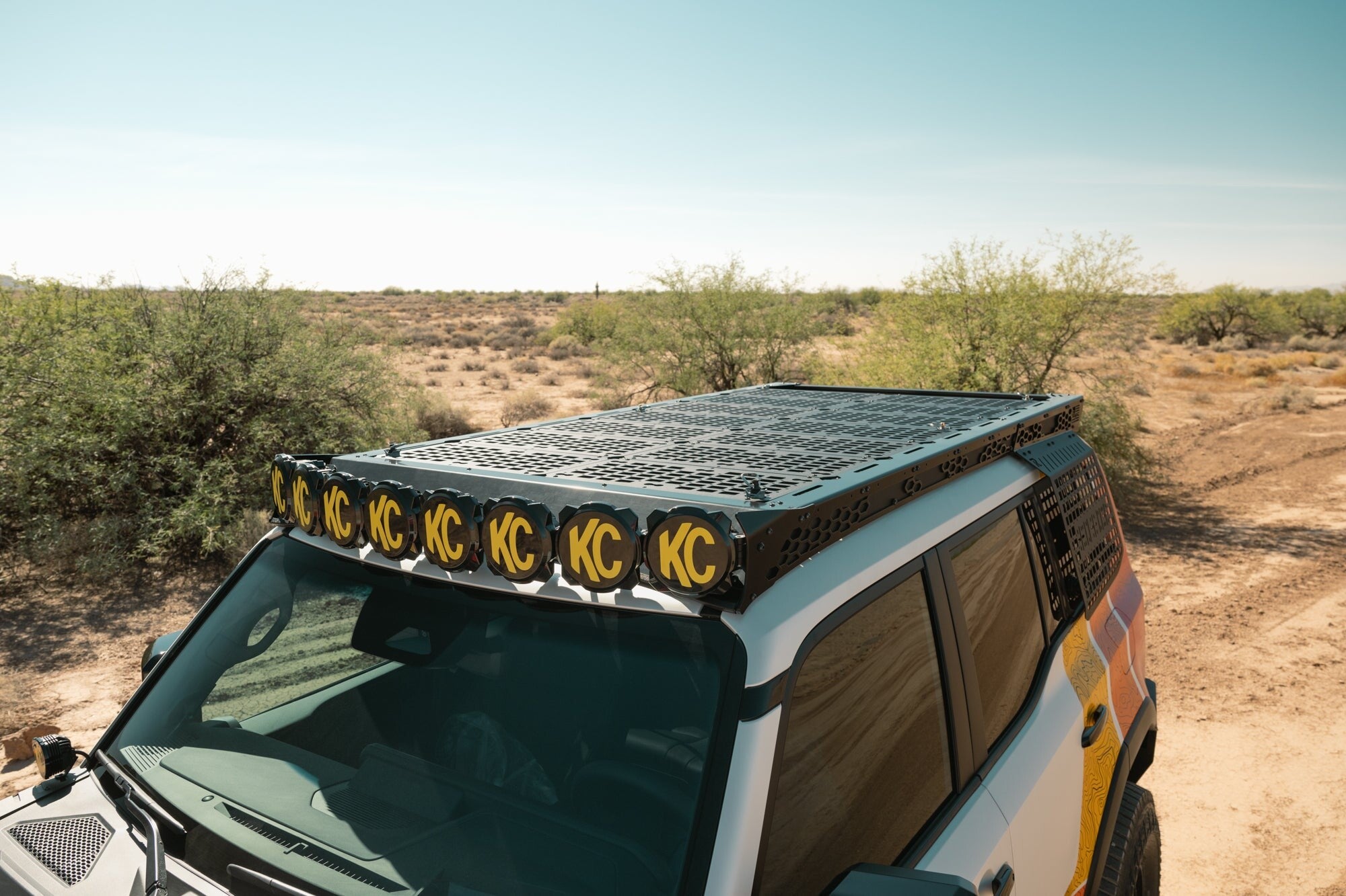 2024 Toyota Land Cruiser KC Light Mount for Roof Rack Rago Fabrication