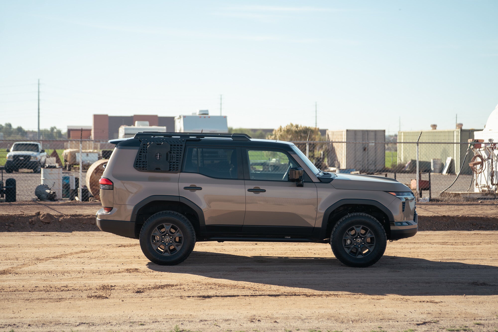 2024+ Toyota Land Cruiser/Lexus GX 550 External Molle Storage Panels for Factory Roof Rails Driver Side Rago Fabrication
