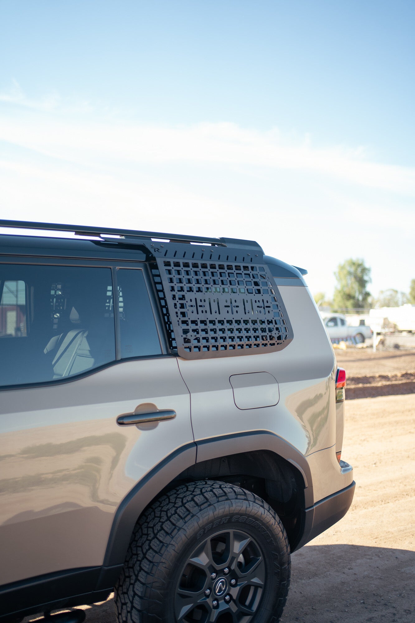 2024+ Toyota Land Cruiser/Lexus GX 550 External Molle Storage Panels for Factory Roof Rails Driver Side Rago Fabrication