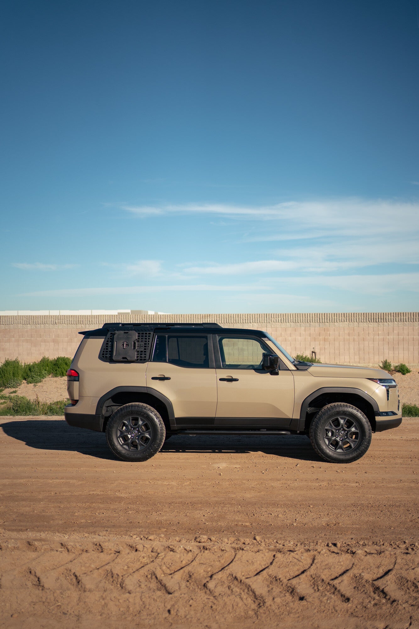 2024+ Toyota Land Cruiser/Lexus GX 550 External Molle Storage Panels for Factory Roof Rails Passenger Side Rago Fabrication