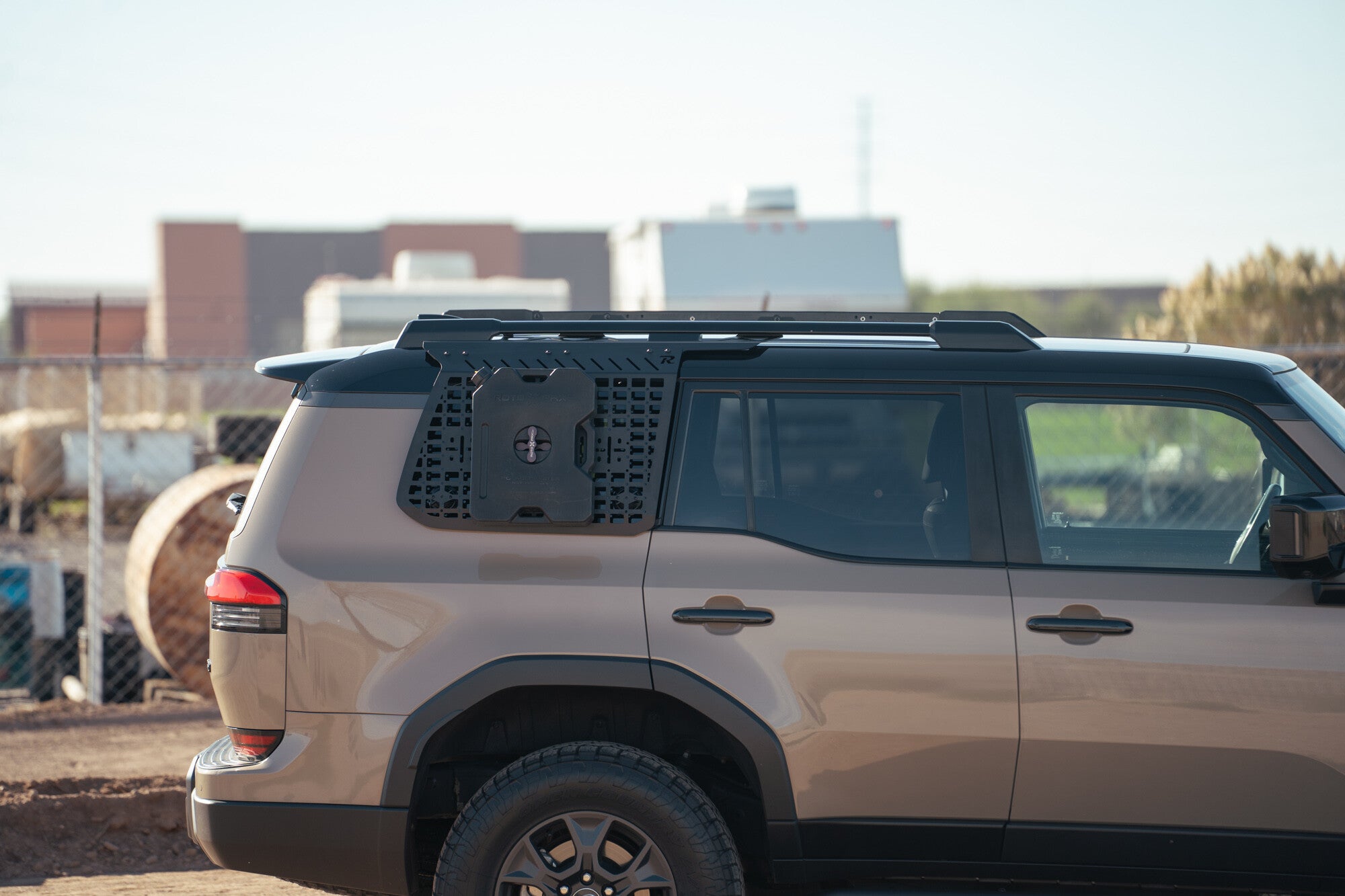 2024+ Toyota Land Cruiser/Lexus GX 550 External Molle Storage Panels for Factory Roof Rails Passenger Side Rago Fabrication