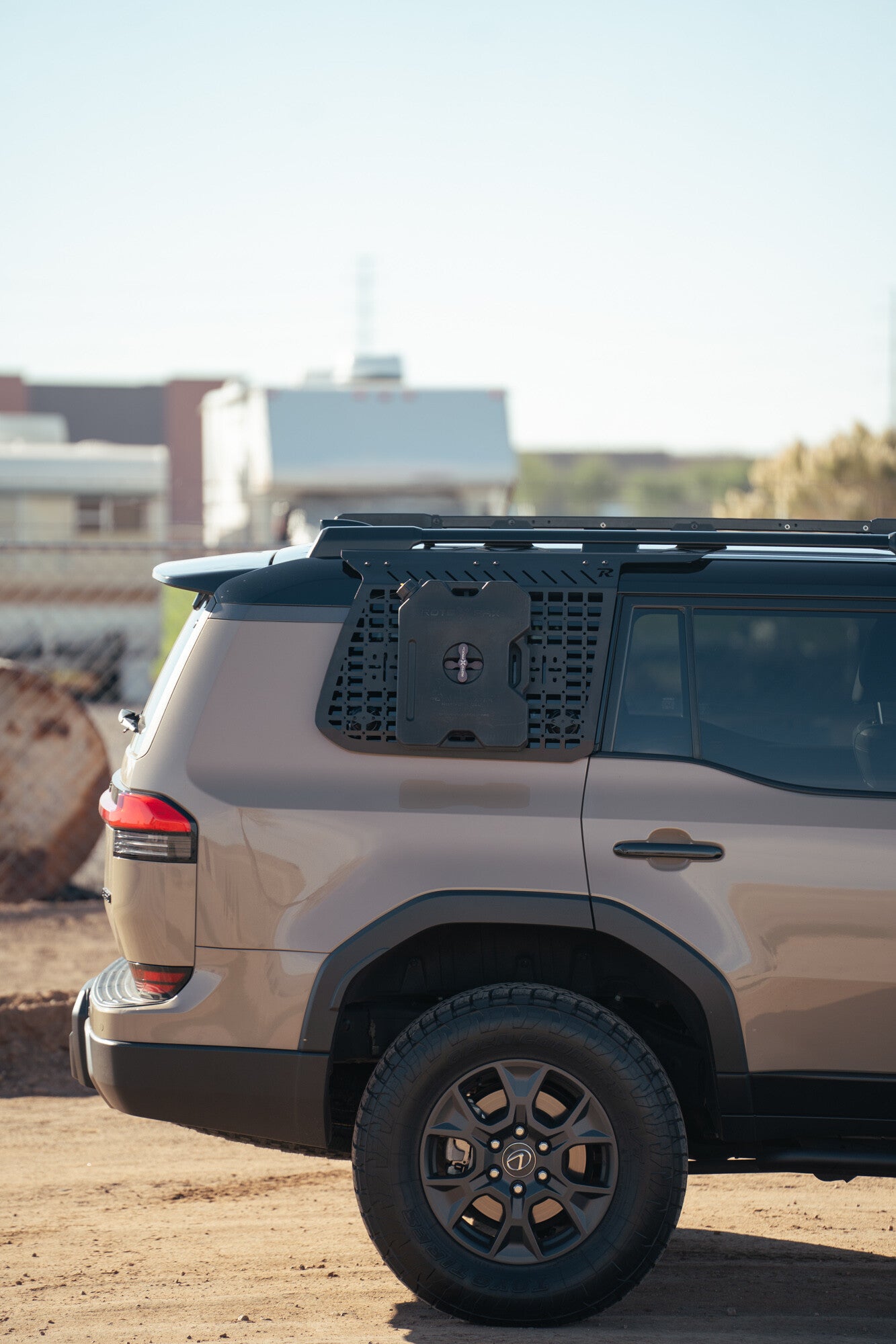 2024+ Toyota Land Cruiser/Lexus GX 550 External Molle Storage Panels for Factory Roof Rails Passenger Side Rago Fabrication