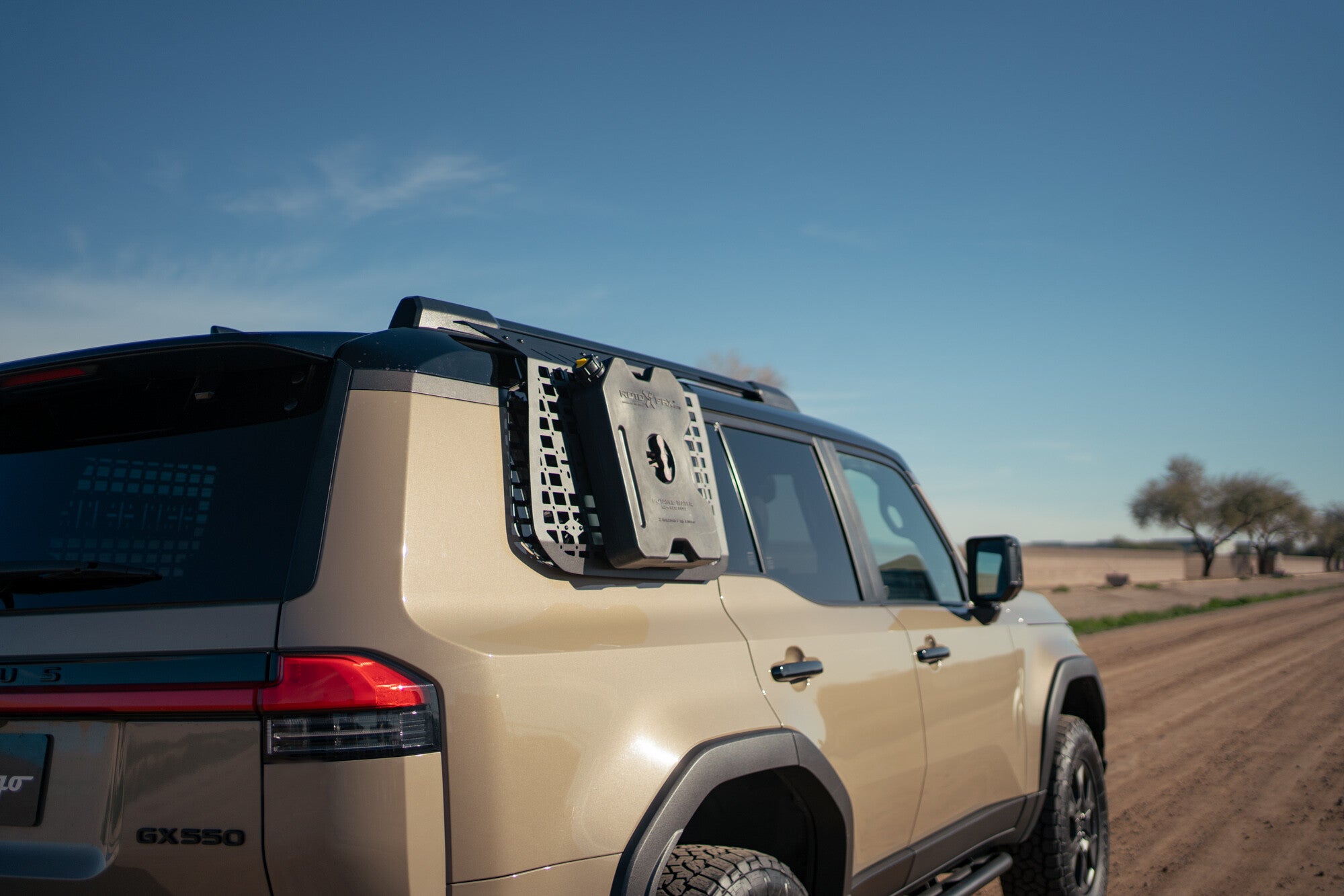 2024+ Toyota Land Cruiser/Lexus GX 550 External Molle Storage Panels for Factory Roof Rails Passenger Side Rago Fabrication