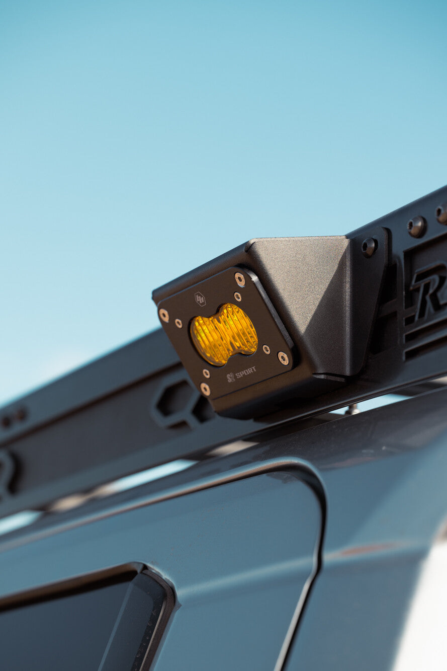 The Illuminator Roof Rack Light Mount Baja Designs S2 Rago Fabrication