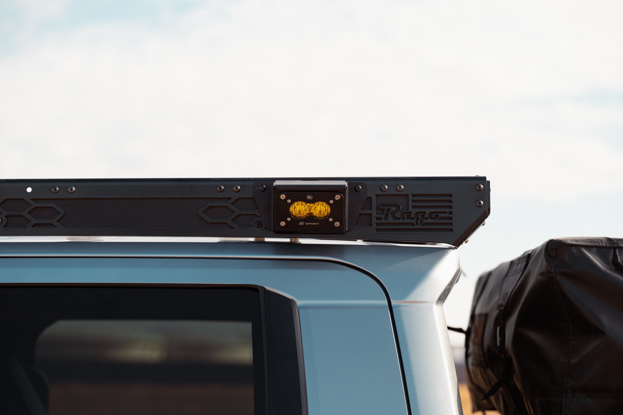 The Illuminator Roof Rack Light Mount Baja Designs S2 Rago Fabrication