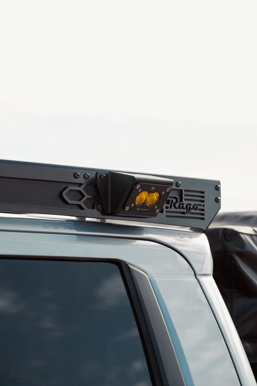 The Illuminator Roof Rack Light Mount Baja Designs S2 Rago Fabrication