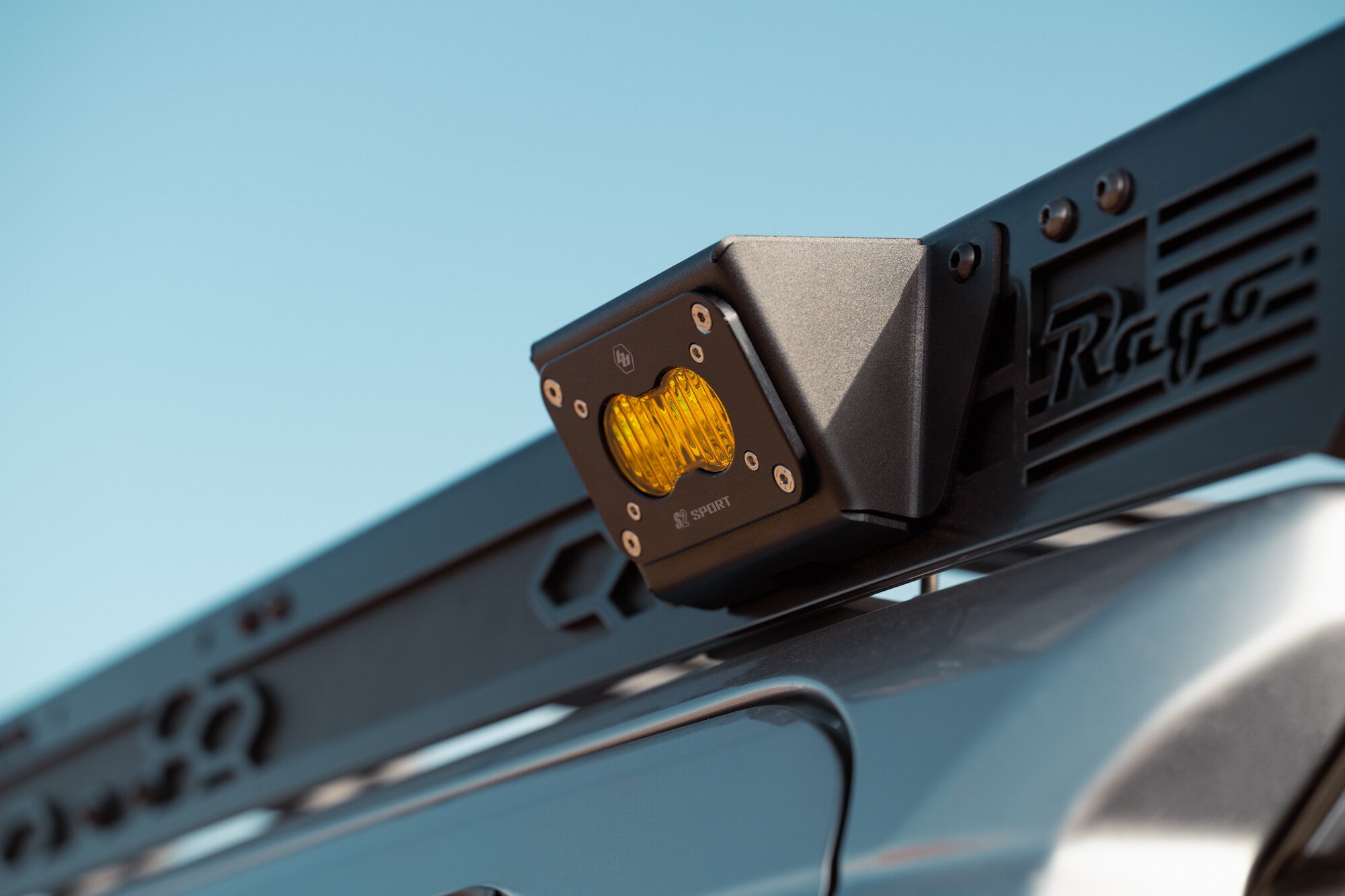 The Illuminator Roof Rack Light Mount Baja Designs S2 Rago Fabrication