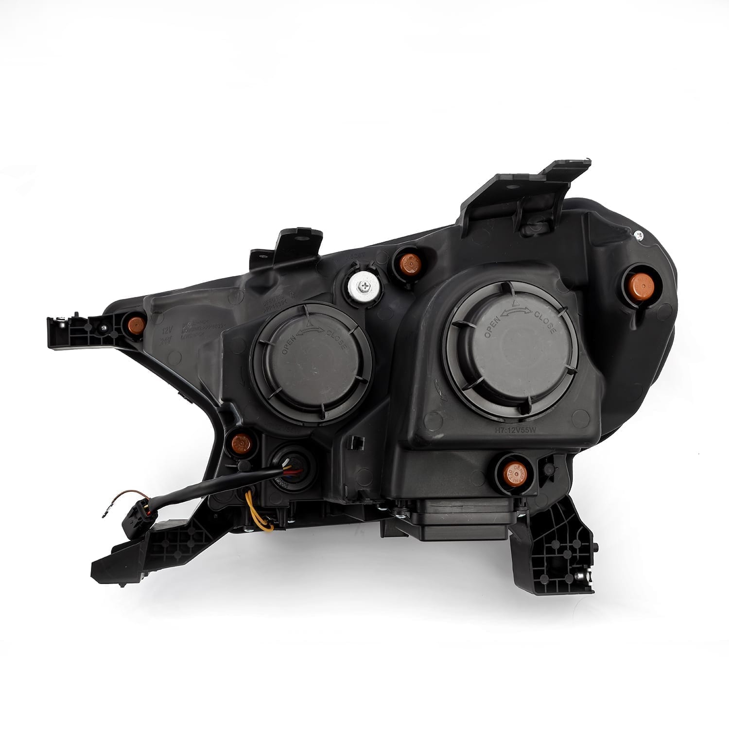 19-23 Ford Ranger PRO-Series Halogen Projector Headlights Alpha-Black - Apollo Off-Road