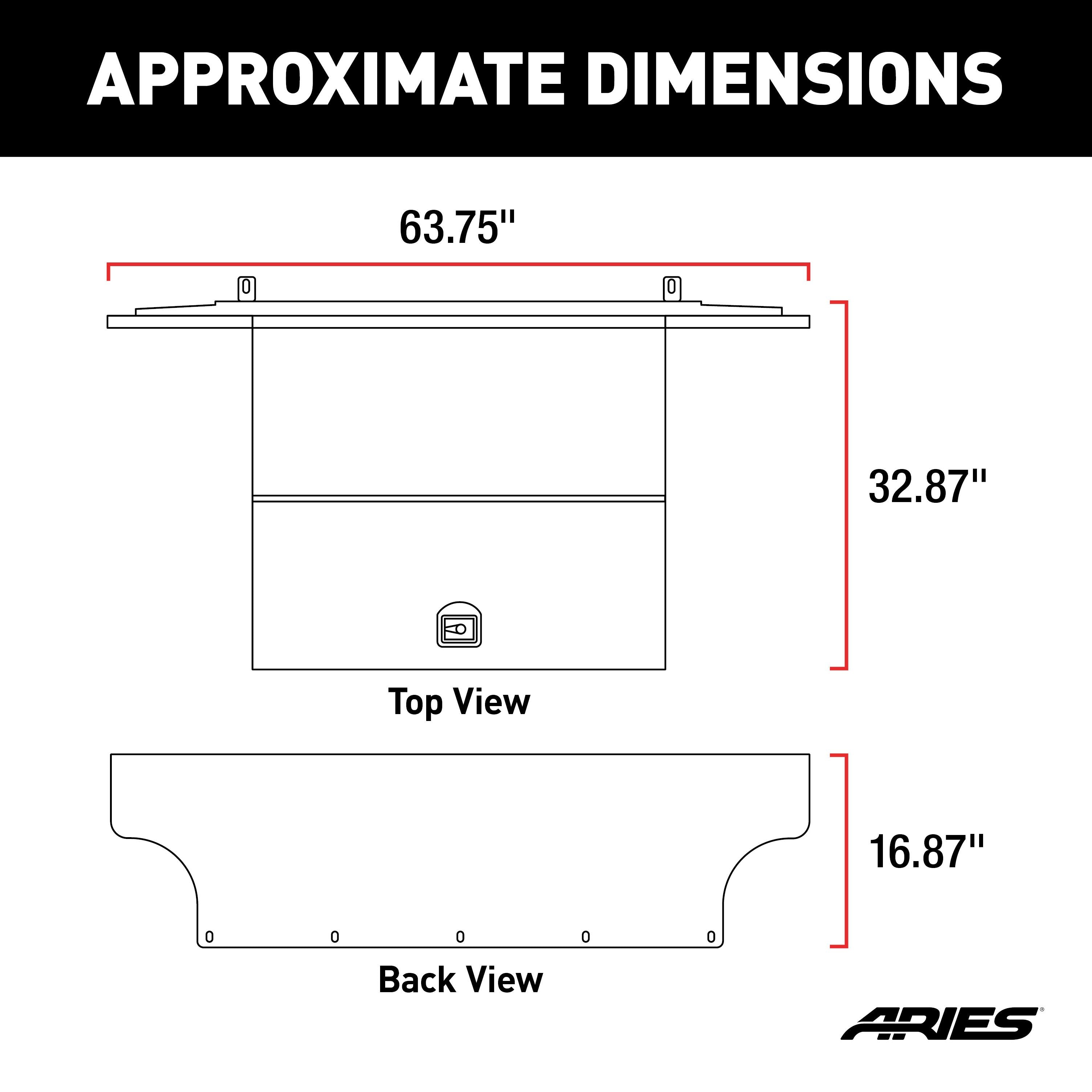 ARIES Jeep JK Unlimited Security Cargo Lid Center Section, 2018 Jeep Wrangler