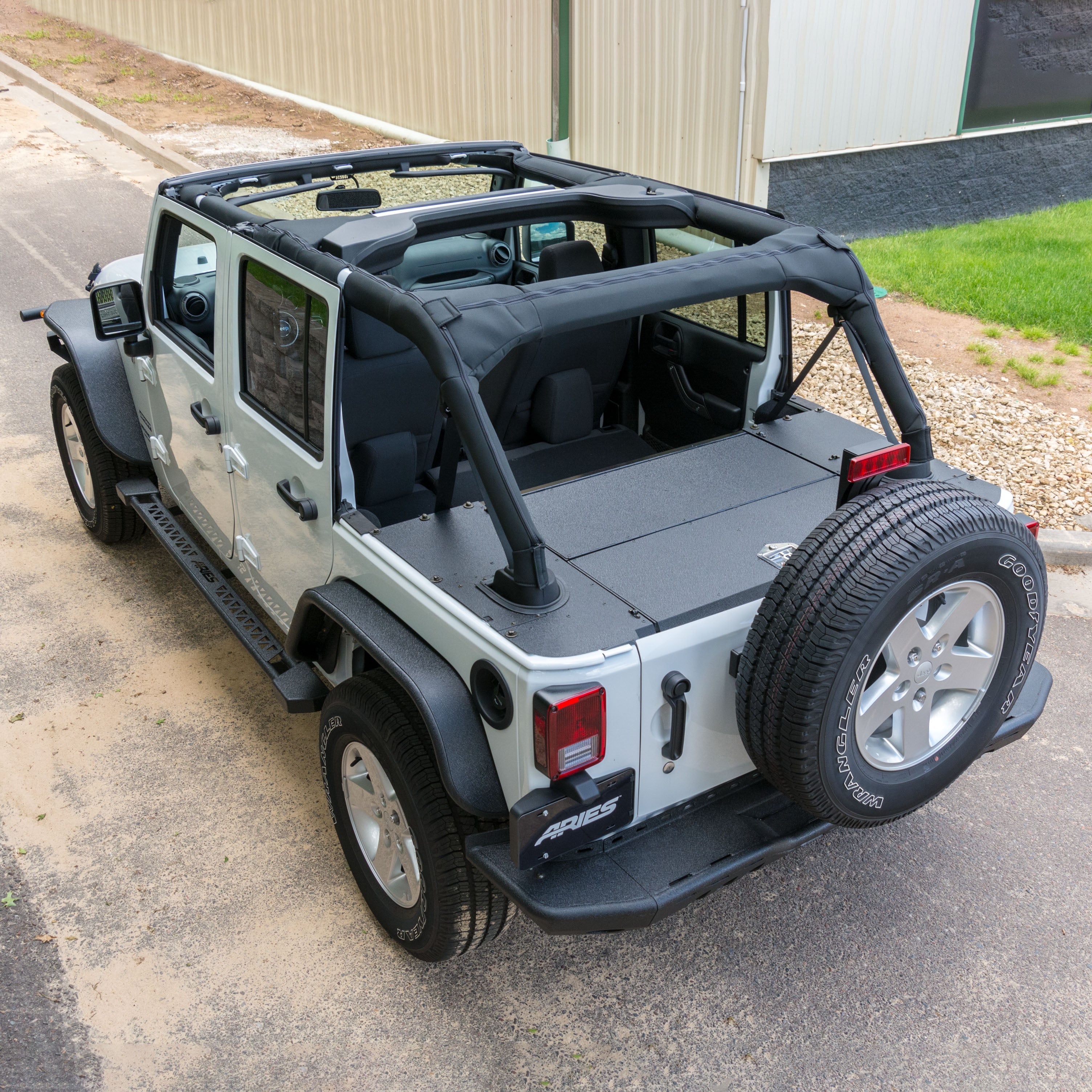 ARIES Jeep JK Unlimited Security Cargo Lid Center Section, 2018 Jeep Wrangler
