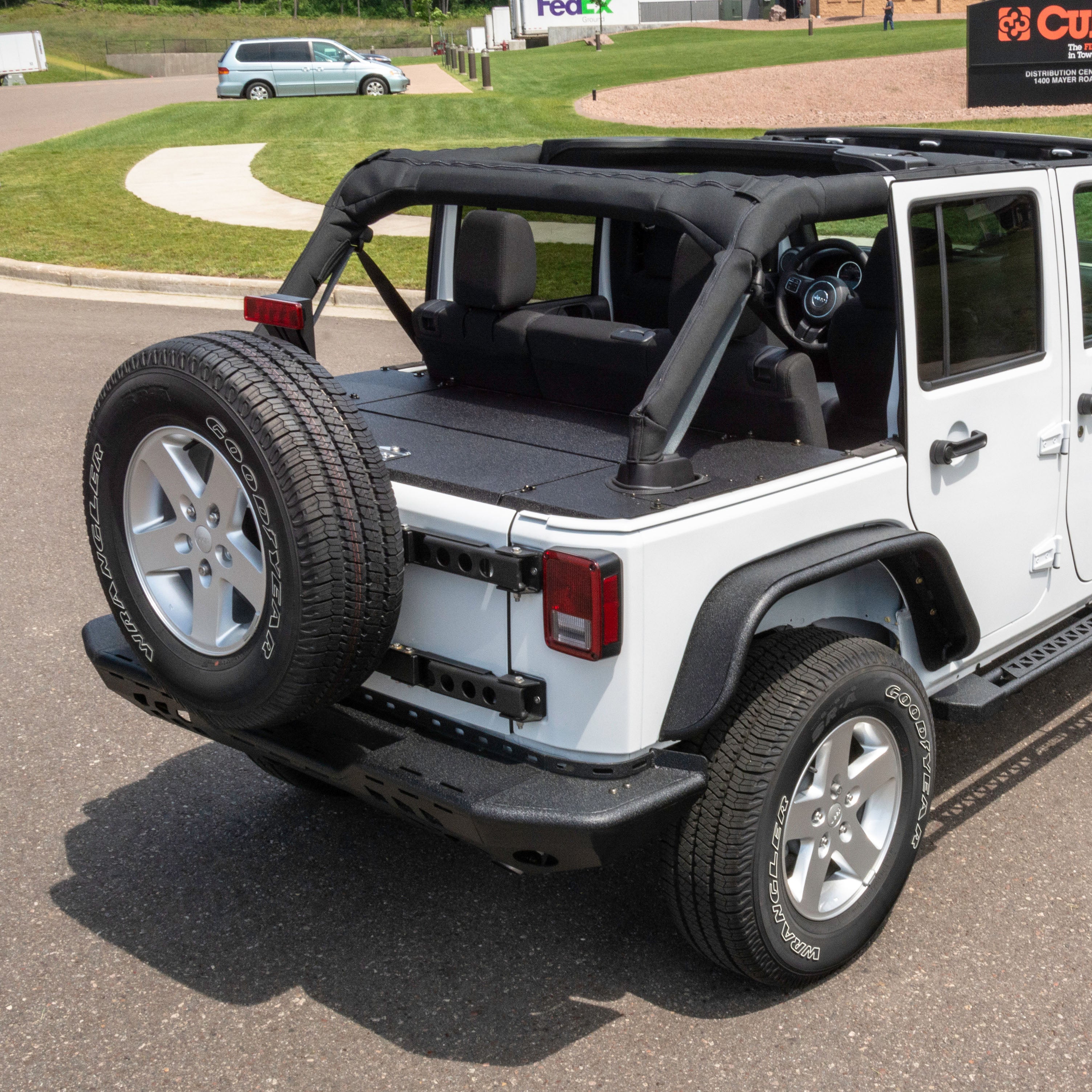 ARIES Jeep JK Unlimited Security Cargo Lid Side Panels, 2018 Jeep Wrangler