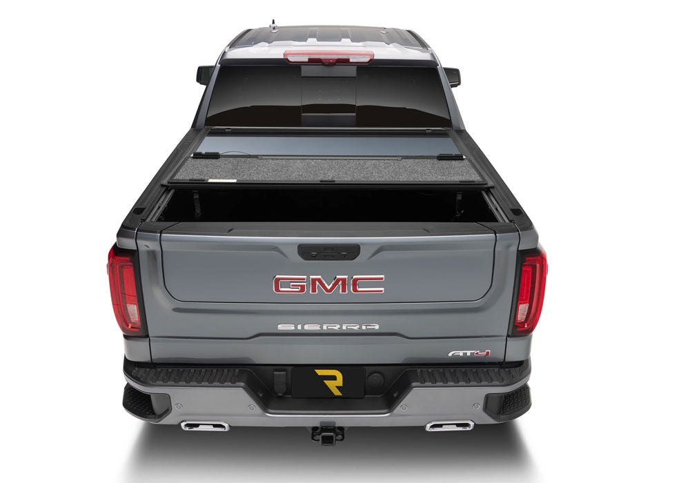 Tonneau Cover Fusion 2019 (New Body Style) 2025 Silverado/Sierra 1500 5 Foot 10 Inch Bed With Or Without MultiPro Tailgate Pull Me Over Red UnderCover