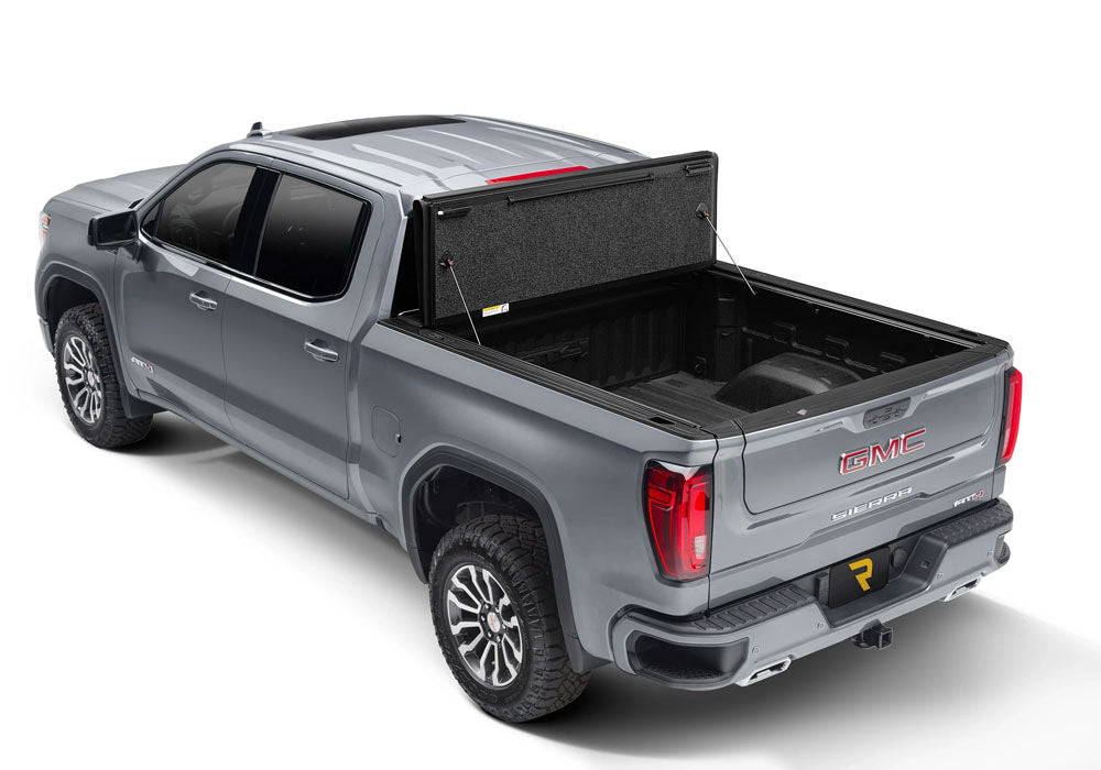 Tonneau Cover Fusion 2019 (New Body Style) 2023 Silverado/Sierra 1500 5 Foot 10 Inch Bed With Or Without MultiPro Tailgate Silver Ice UnderCover