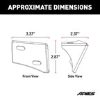 ARIES Jeep Wrangler JK Windshield Light Brackets, 2018 Jeep Wrangler