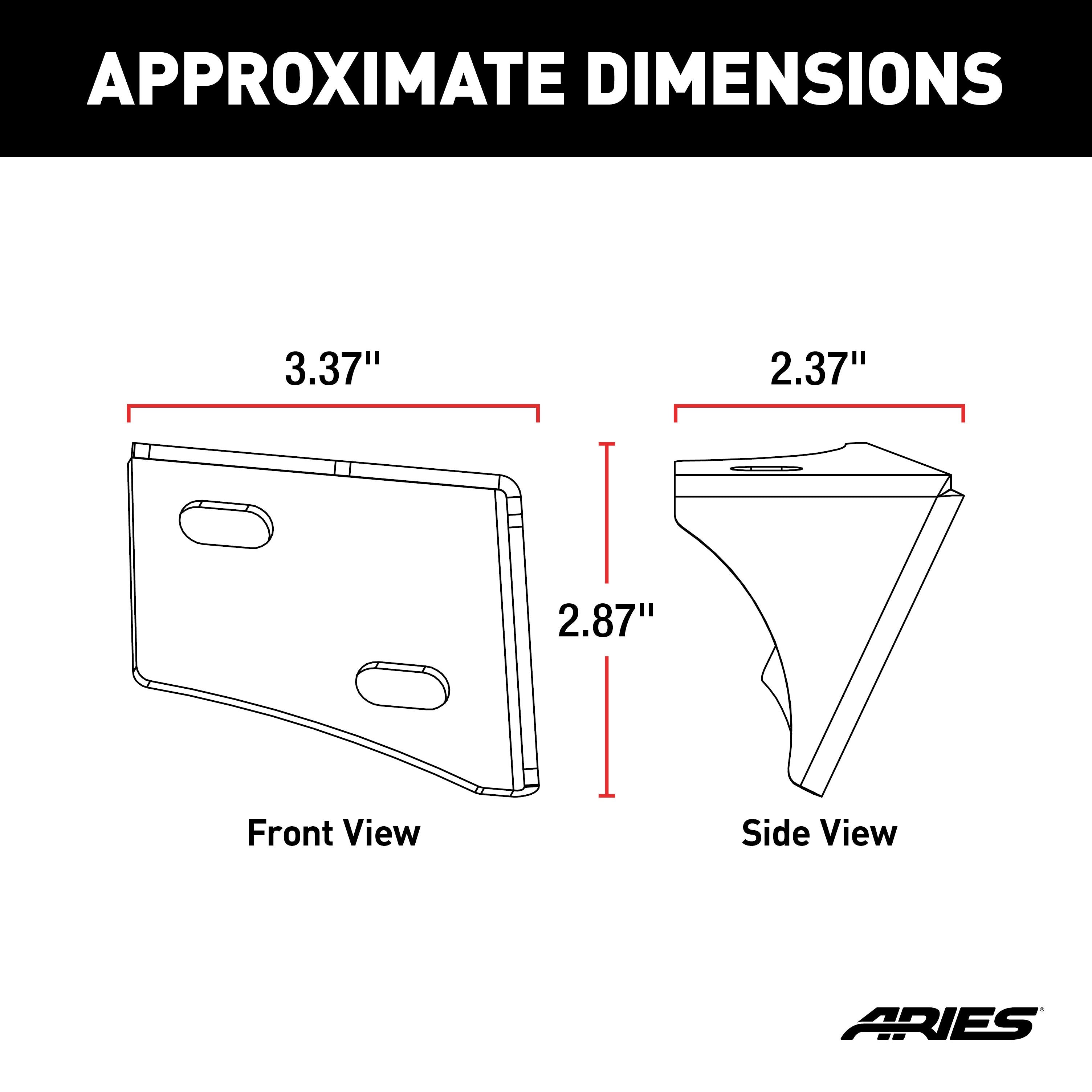 ARIES Jeep Wrangler JK Windshield Light Brackets, 2018 Jeep Wrangler