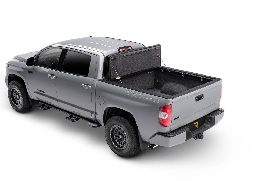 Tonneau Cover Fusion 2014-2015 Toyota Tundra 6 Foot 7 Inch Bed Without Deck Rail System Blue Ribbon UnderCover