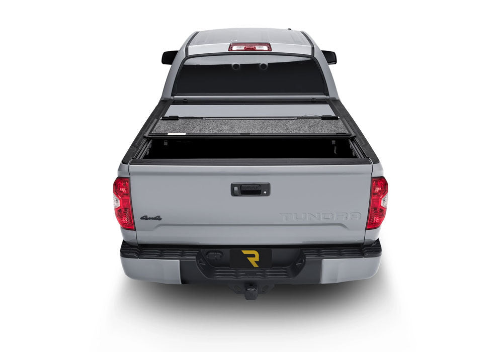 Tonneau Cover Fusion 2014-2021 Toyota Tundra 6 Foot 7 Inch Bed With Deck Rail System Super White UnderCover