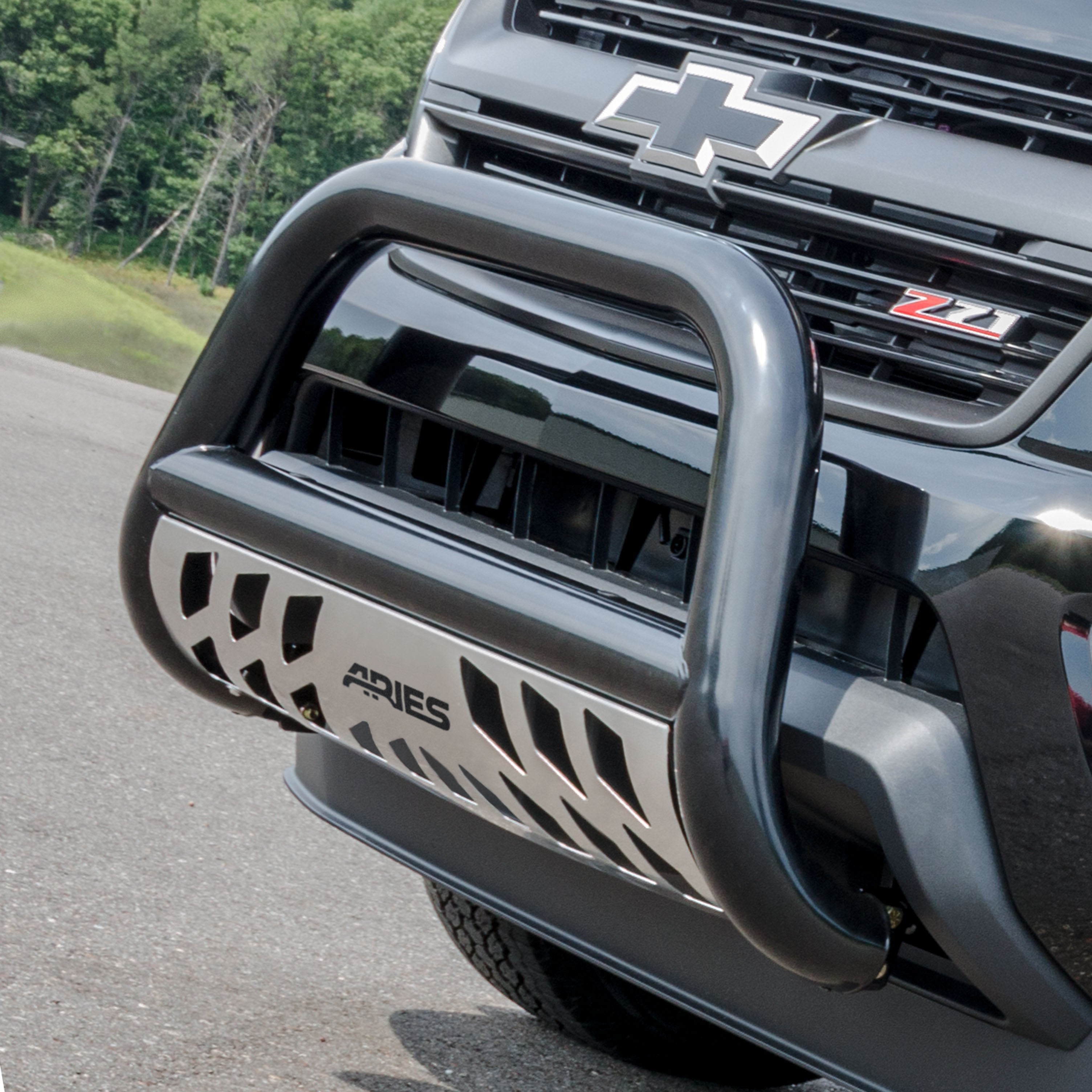 ARIES 3" Black Steel Bull Bar, 2009-2020 Ford F-150