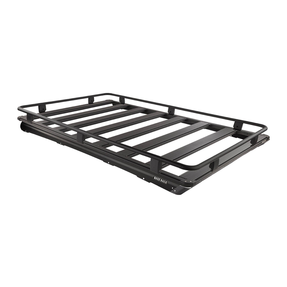 07-21 Toyota Land Cruiser BASE Rack Kit 84in x 51in BASE Rack with Mount Kit, Deflector, and Full (Cage) Rails - Apollo Off-Road