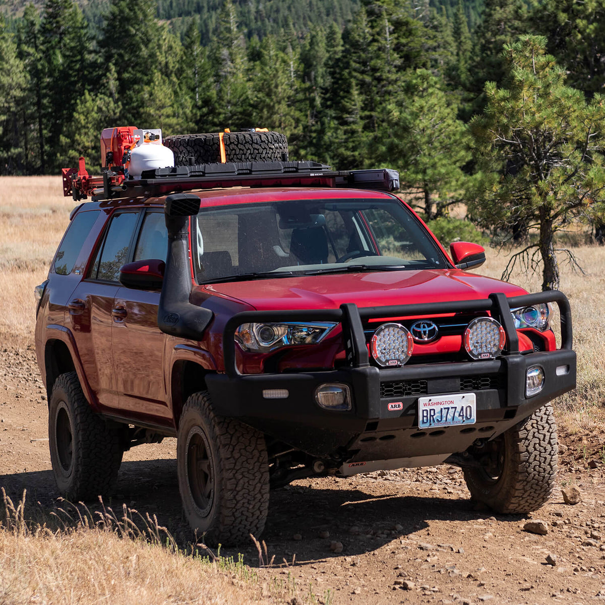 10-24 Toyota 4Runner BASE Rack Kit 61in x 51in BASE Rack with Mount Kit and Deflector - Apollo Off-Road