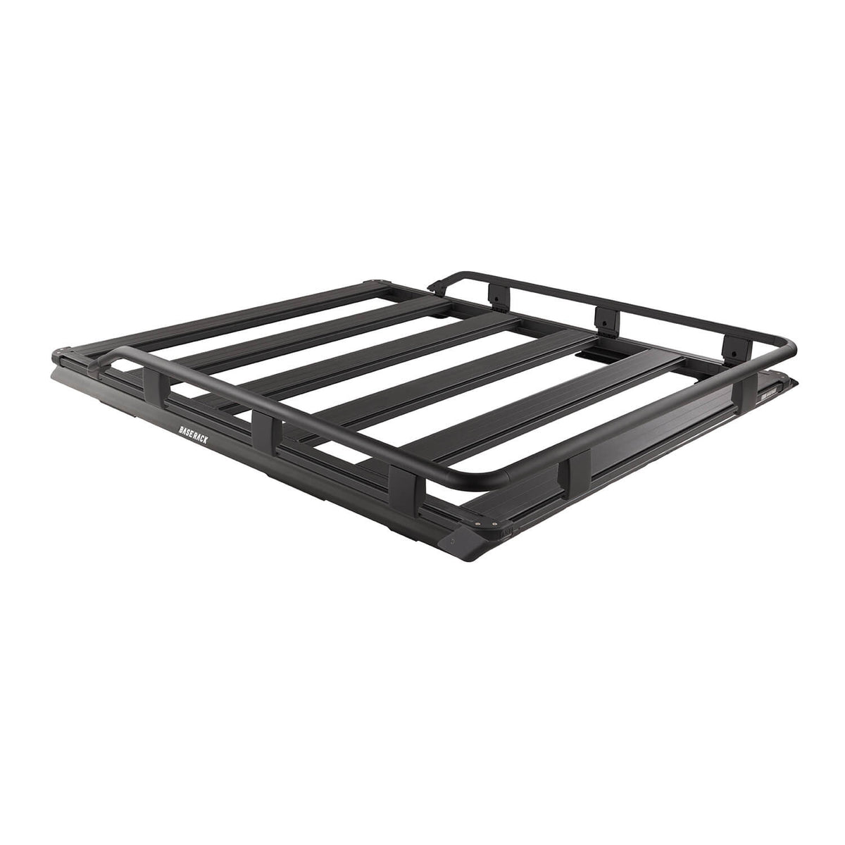18-25 Jeep Wrangler BASE Rack Kit 61in x 51in BASE Rack with Mount Kit, Deflector, and Front 3/4 Rails - Apollo Off-Road