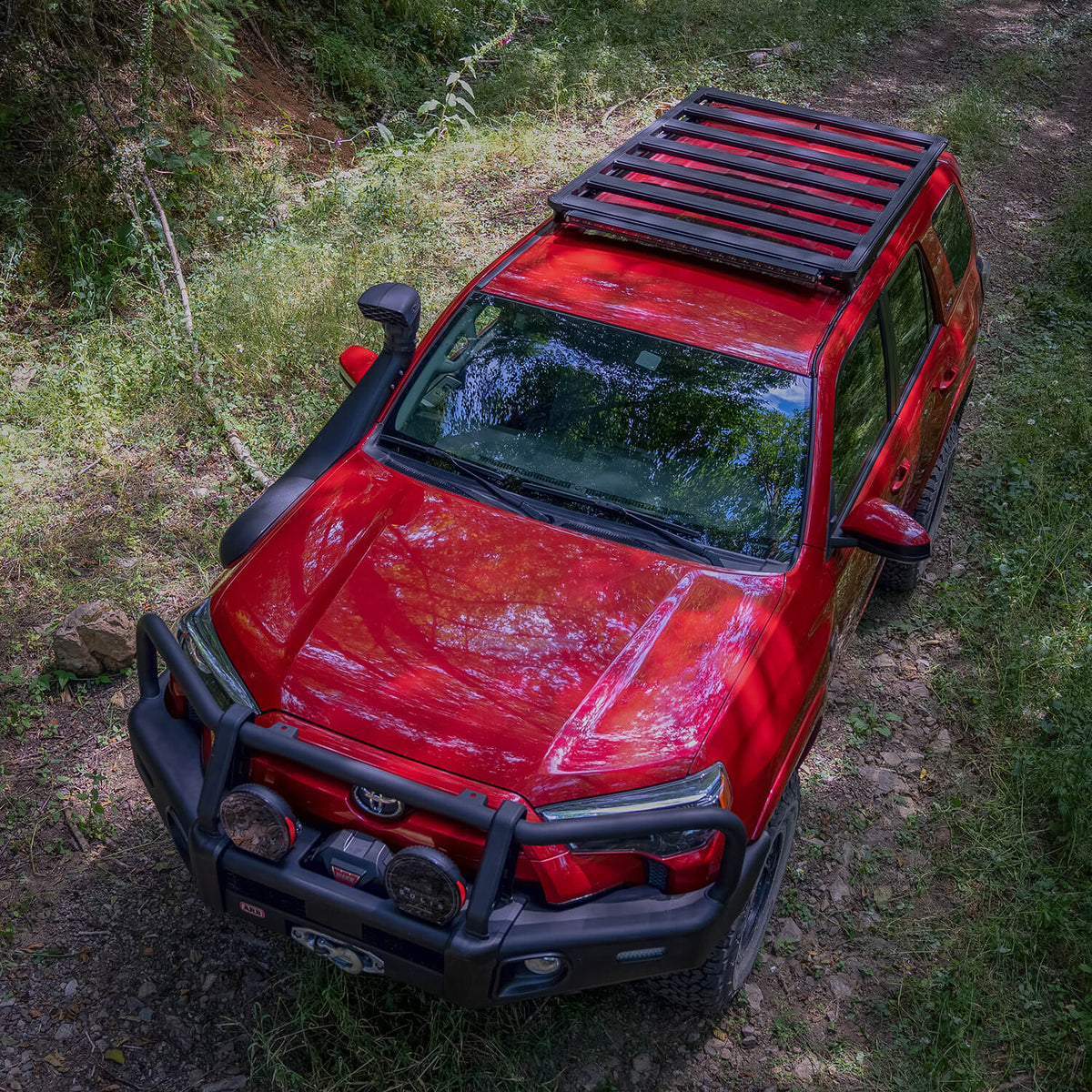 10-24 Toyota 4Runner BASE Rack Kit with Mount and Deflector - Apollo Off-Road
