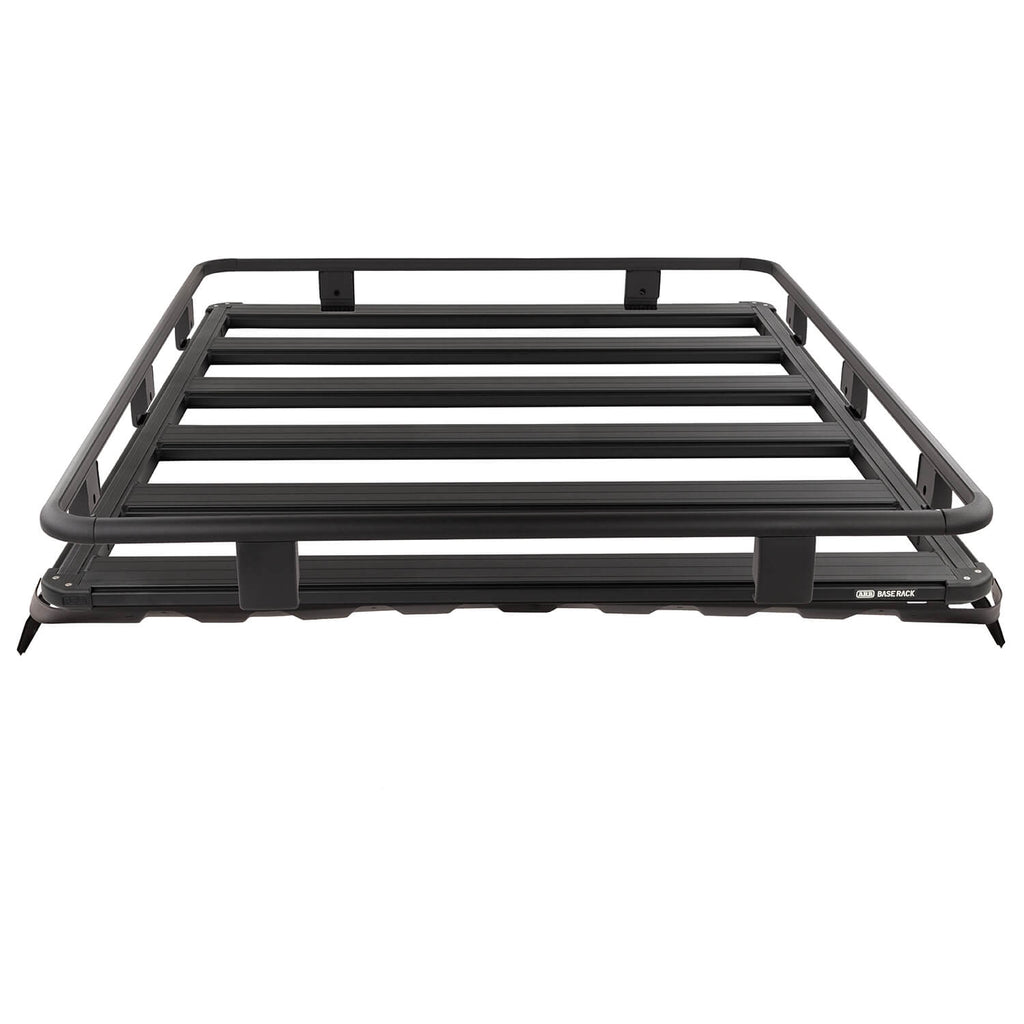 07-21 Toyota Land Cruiser BASE Rack Kit 61in x 51in BASE Rack with Mount Kit, Deflector, and Full (Cage) Rails - Apollo Off-Road