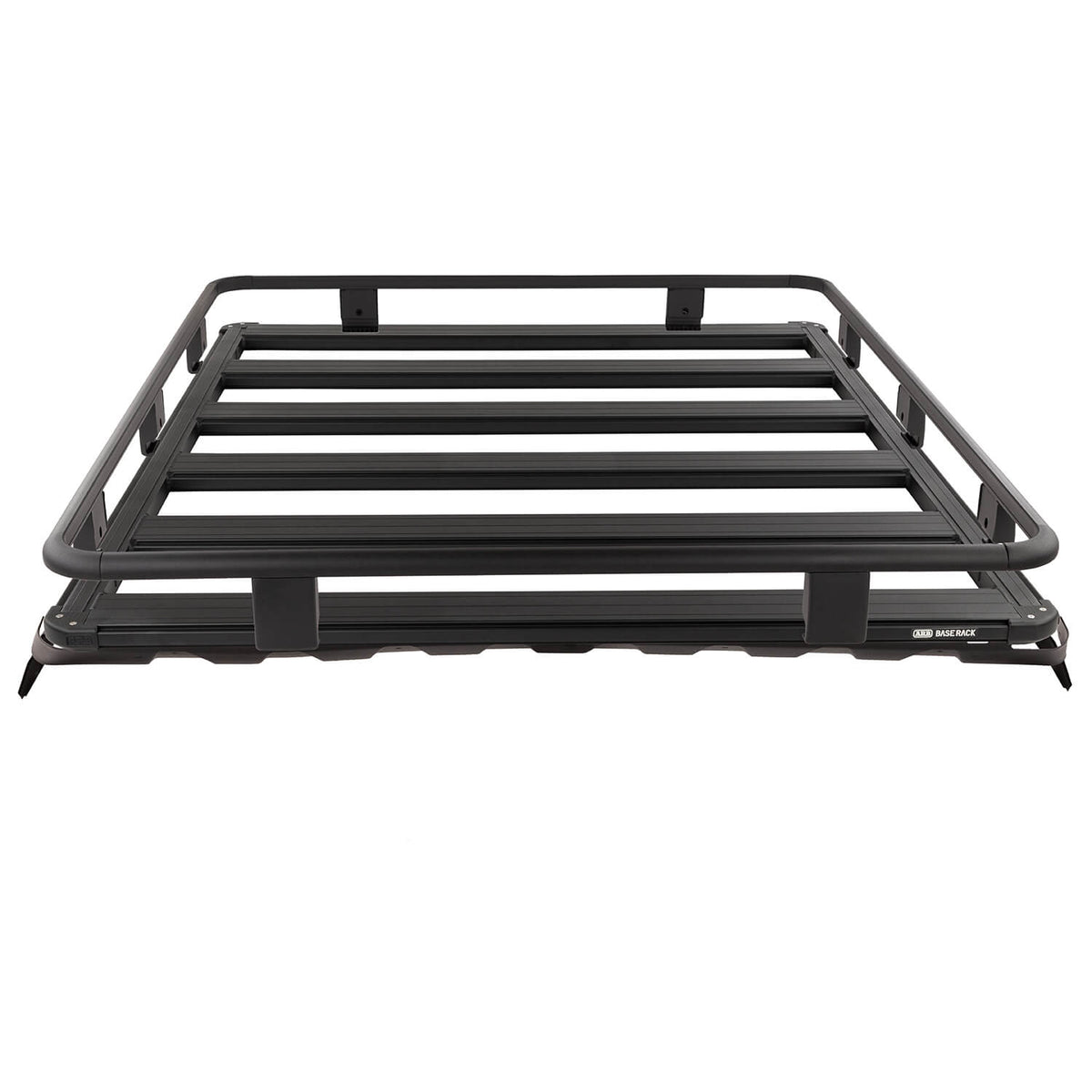 07-21 Toyota Land Cruiser BASE Rack Kit 61in x 51in BASE Rack with Mount Kit, Deflector, and Full (Cage) Rails - Apollo Off-Road