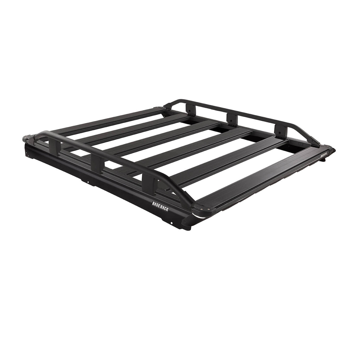 07-21 Toyota Land Cruiser BASE Rack Kit 61in x 51in BASE Rack with Mount Kit, Deflector, and Trade (Side) Rails - Apollo Off-Road