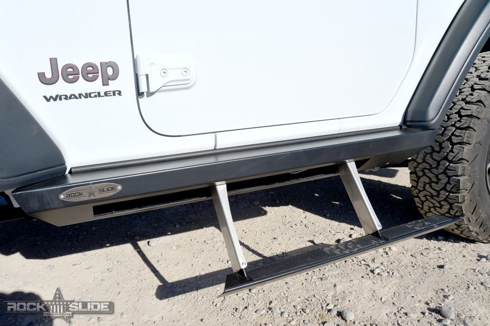 Jeep JL Side Step Sliders For 20-23 Wrangler JL 2 Door Models Drivers Side Sub Part Rock Slide Engineering