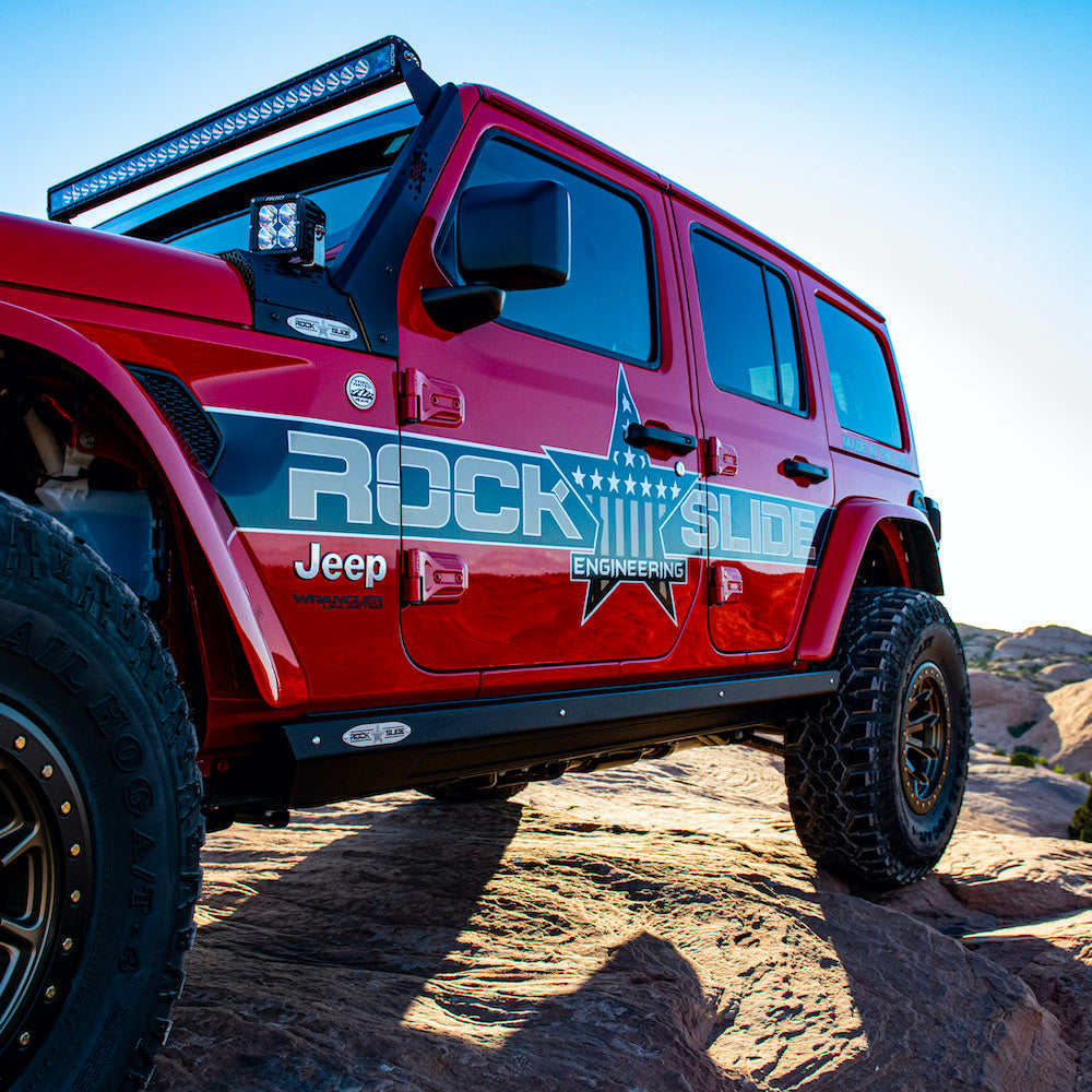 Jeep JL Side Step Sliders For 20-23 Wrangler JL 4 Door Models Drivers Side Sub Part Rock Slide Engineering