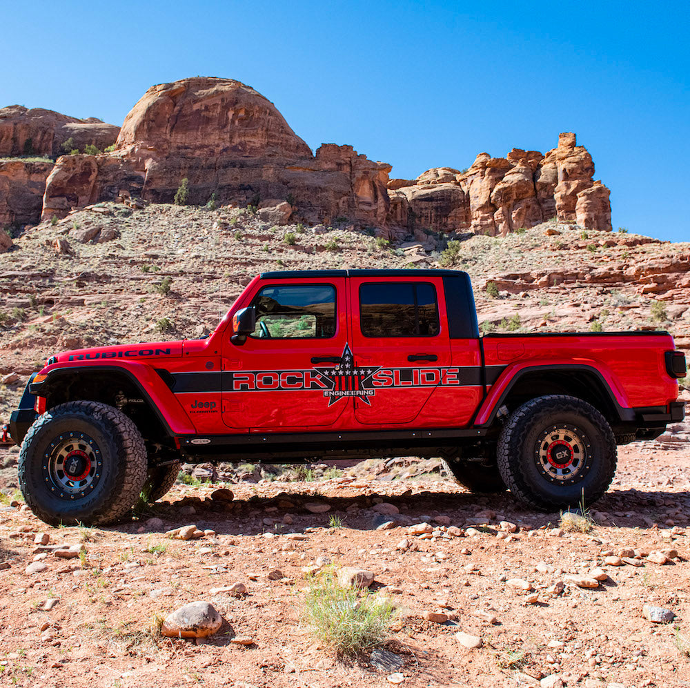 JT Gladiator Side Step Sliders For 20-Pres Jeep Gladiator Drivers Side Sub Part Rock Slide Engineering