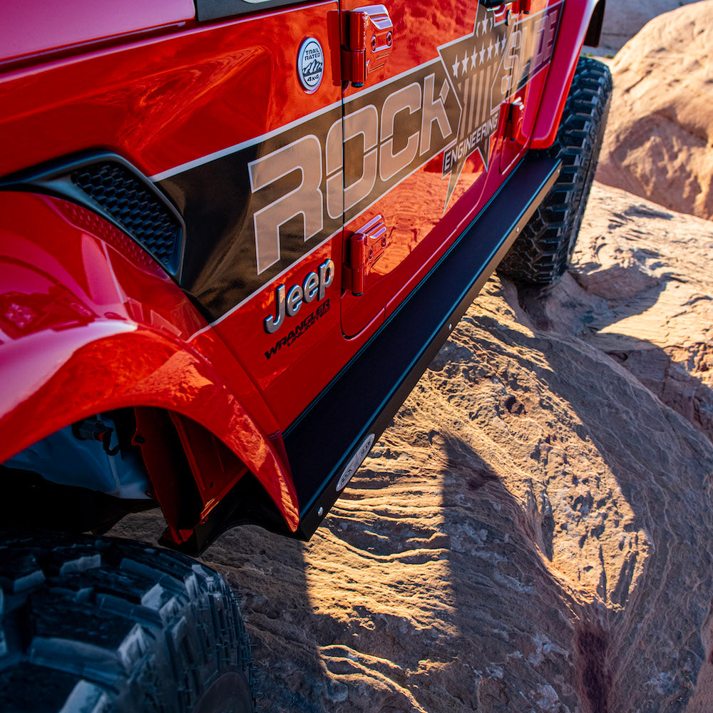 Jeep JL Side Step Sliders For 2024 Wrangler JL 4 Door Models Drivers Side Sub Part Rock Slide Engineering