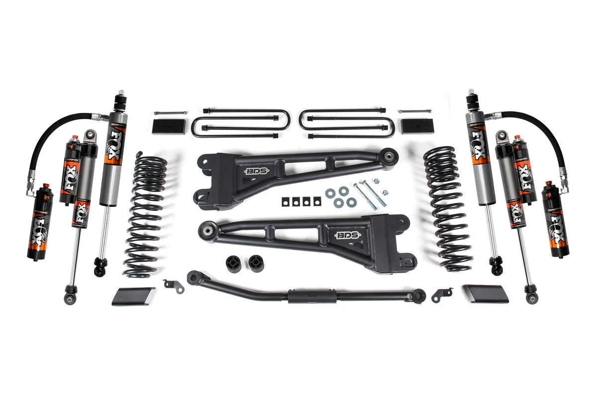 2.5 Inch Lift Kit w/ Radius Arm Ford F450 Super Duty 23-24 - FOX 2.5 Performance Elite