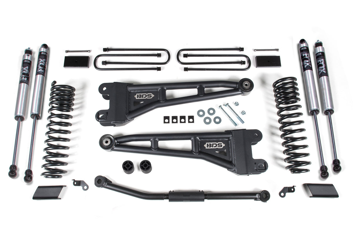 2.5 Inch Lift Kit w/ Radius Arm Ford F450 Super Duty 23-24 - FOX 2.0 Performance Series