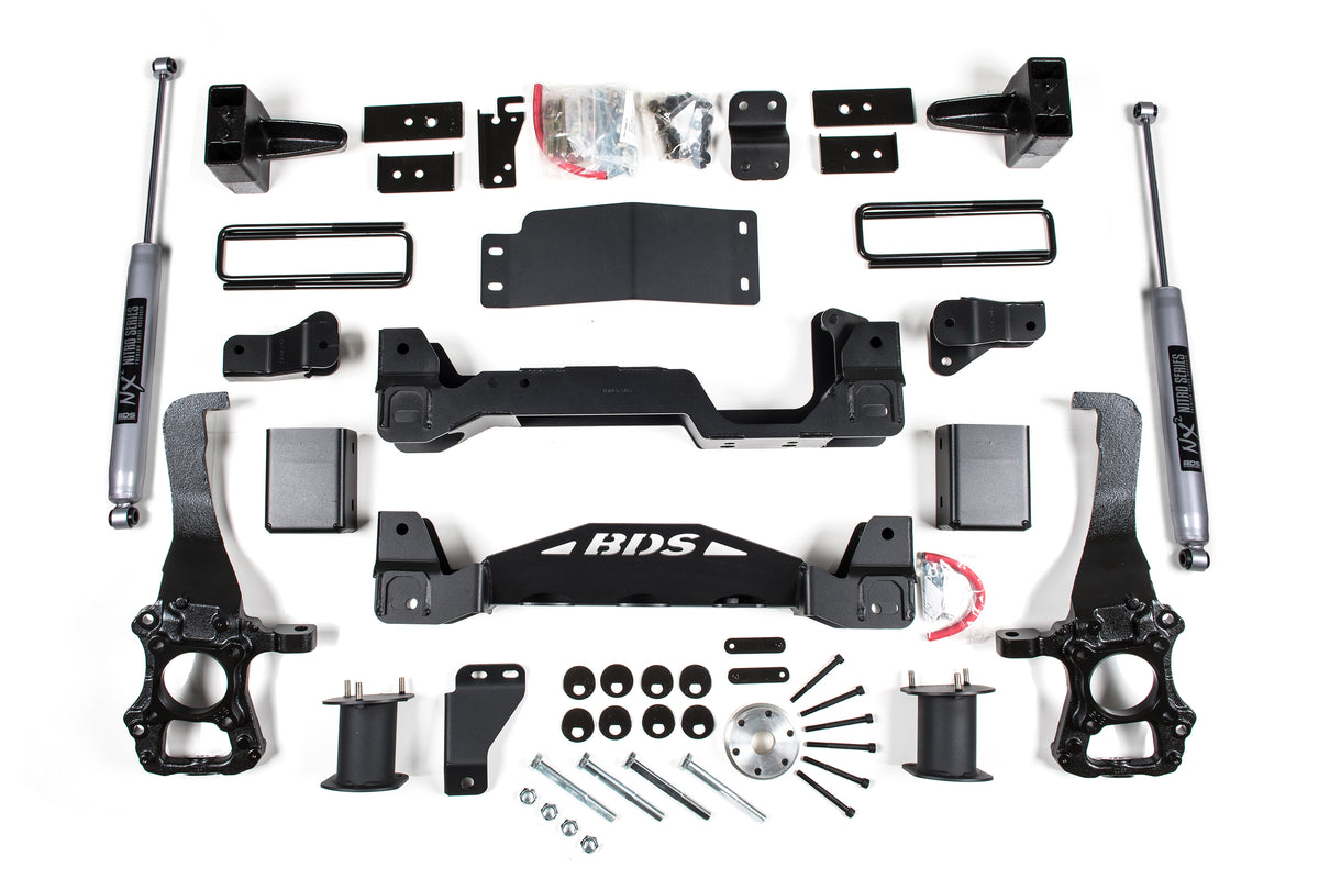 6 Inch Lift Kit Ford F150 2014 4WD - 5 Inch Block Kit / NX2 Nitro Series