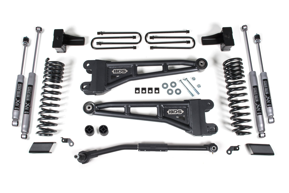 2.5 Inch Lift Kit w/ Radius Arm Ford F250/F350 Super Duty 17-19 4WD Diesel - FOX 2.0 Performance Series