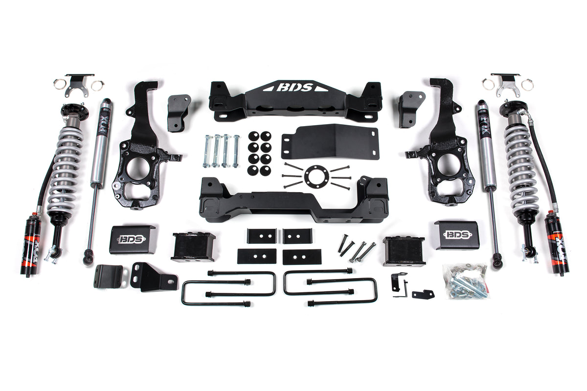 21-25 Ford F-150 4WD, 6 Inch Suspension Lift Kit - 5 Inch Block Kit / FOX 2.0 Performance Series