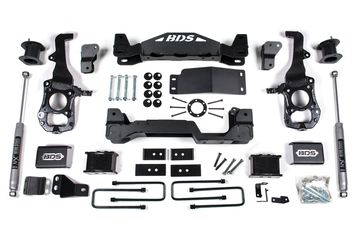 6 Inch Lift Kit Ford F150 21-25 4WD - 5 Inch Block Kit / FOX 2.0 Performance Series