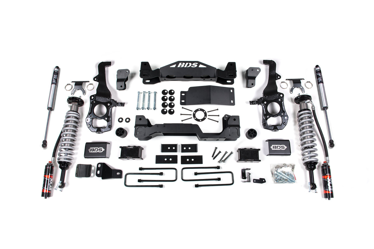 21-25 Ford F-150 4WD, 4 Inch Suspension Lift Kit - 3 Inch Block Kit / FOX 2.0 Performance Series