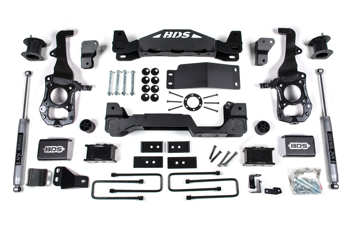 4 Inch Lift Kit Ford F150 21-25 4WD - 3 Inch Block Kit / FOX 2.0 Performance Series