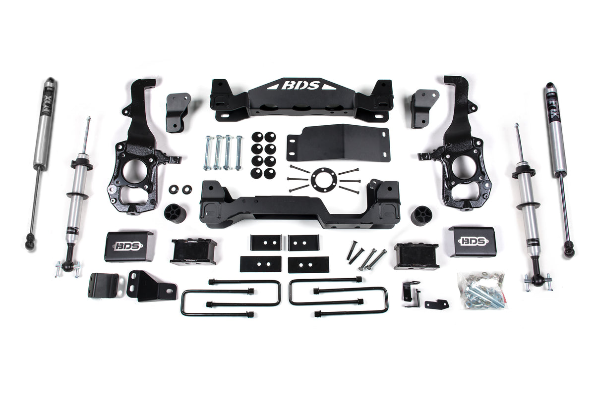 4 Inch Lift Kit FOX 2.0 Strut Ford F150 21-25 4WD - 3 Inch Block Kit