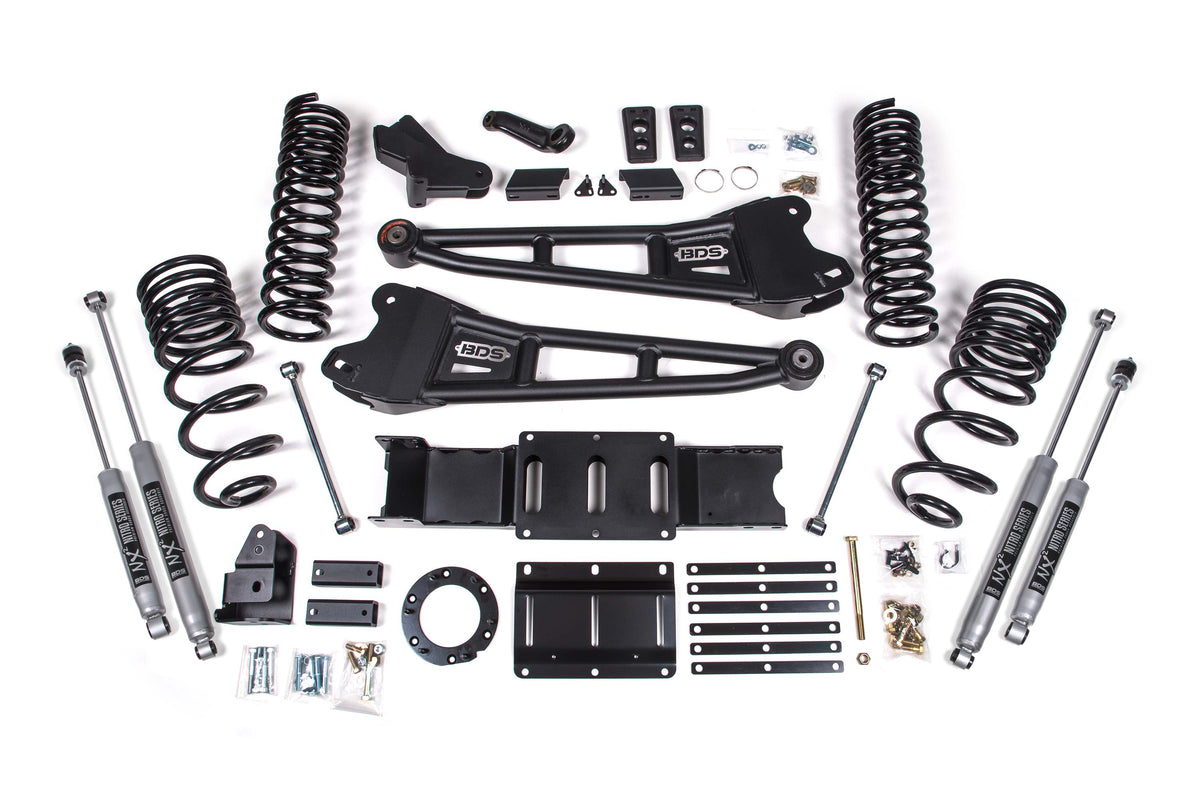 4 Inch Lift Kit w/ Radius Arm Ram 2500 19-24 4WD Diesel - FOX 2.0 Performance Series