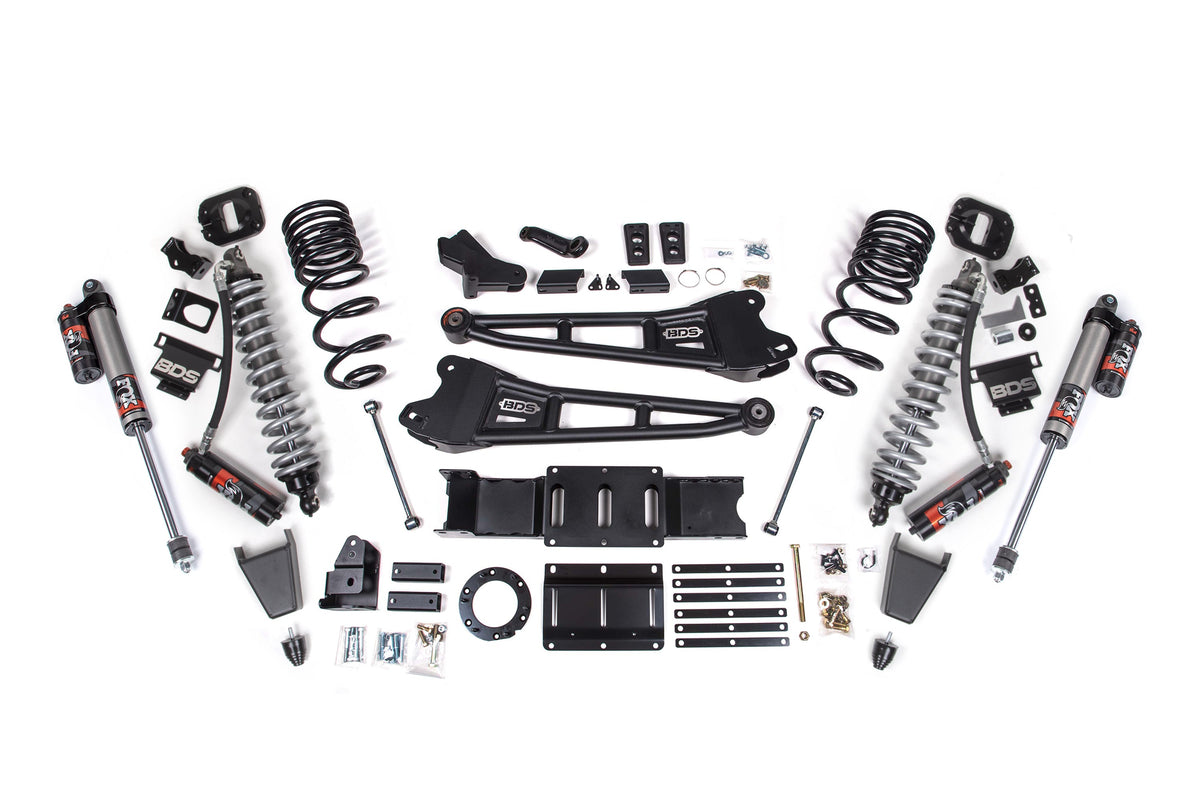 19-24 Ram 2500 4WD 4 Inch Radius Arm Suspension Lift Kit, 2.5 Inch Rear, Coil Spring, Diesel, Fox 2.5 Performance Elite Series C/O Front, Fox 2.5 Performance Elite Series - Rubber Bump Stop