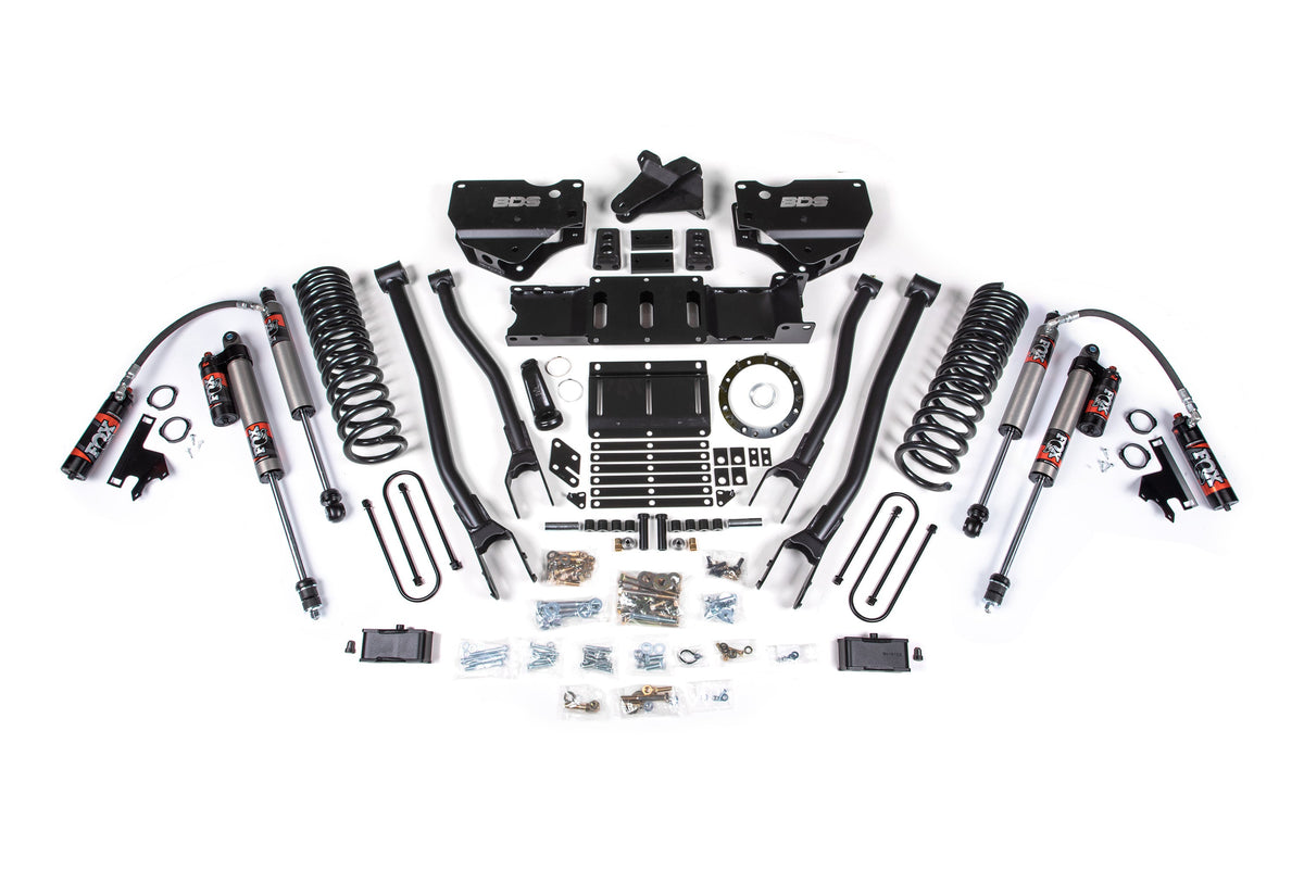 4 Inch Lift Kit w/ 4-Link Ram 3500 19-23 4WD Diesel 6 Bolt - FOX 2.0 Performance Series