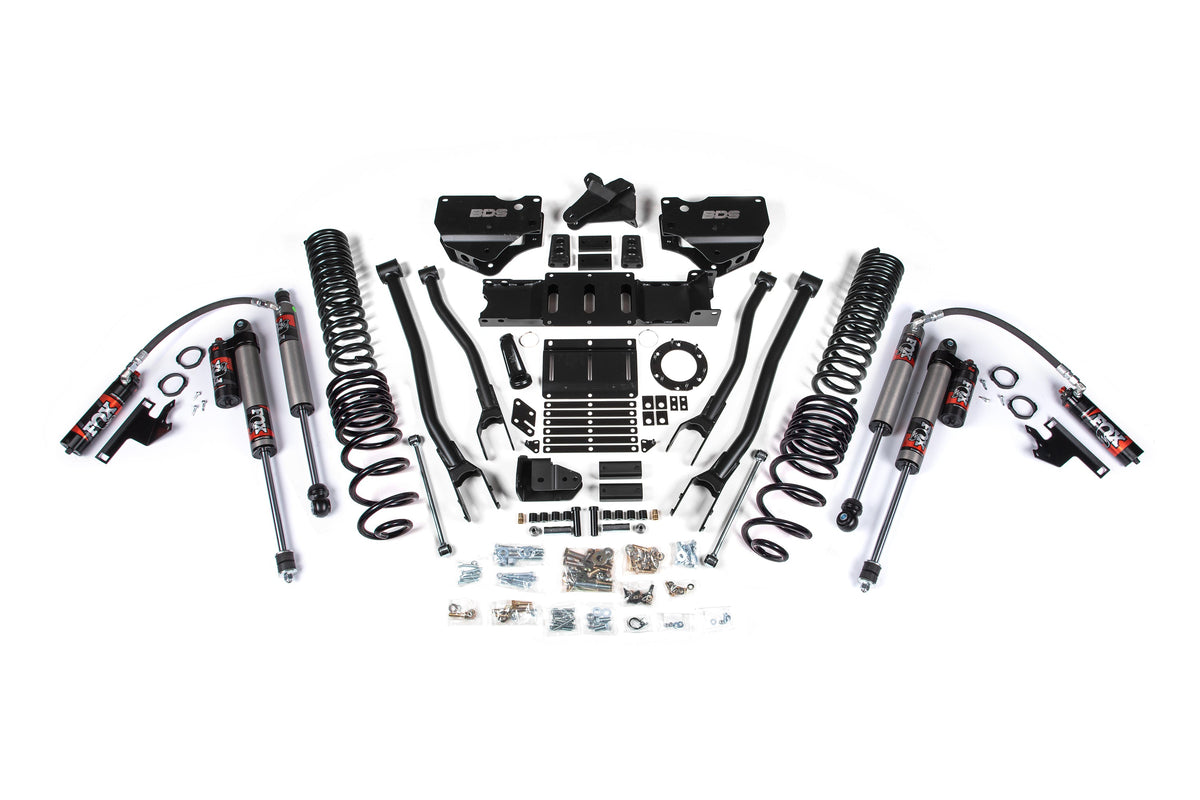 4 Inch Lift Kit w/ 4-Link Ram 2500 19-24 4WD Gas - FOX 2.5 Performance Elite