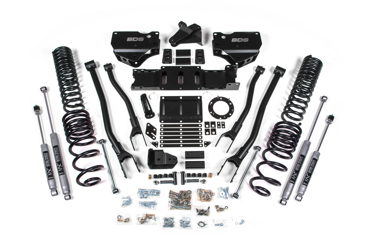4 Inch Lift Kit w/ 4-Link Ram 2500 19-24 4WD Gas - FOX 2.0 Performance Series