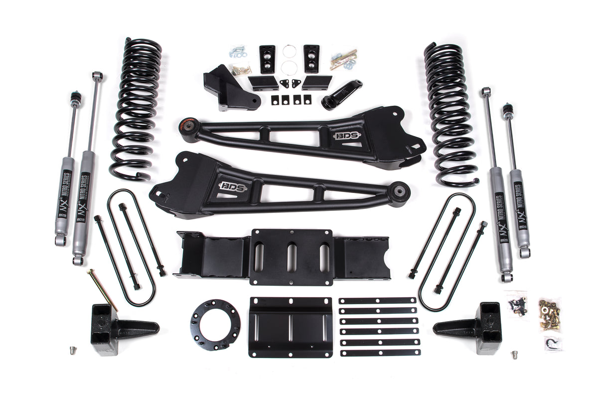 5.5 Inch Lift Kit w/ Radius Arm Ram 3500 19-24 4WD Gas - Without Factory Rear Overload Leaf / FOX 2.5 Performance Elite