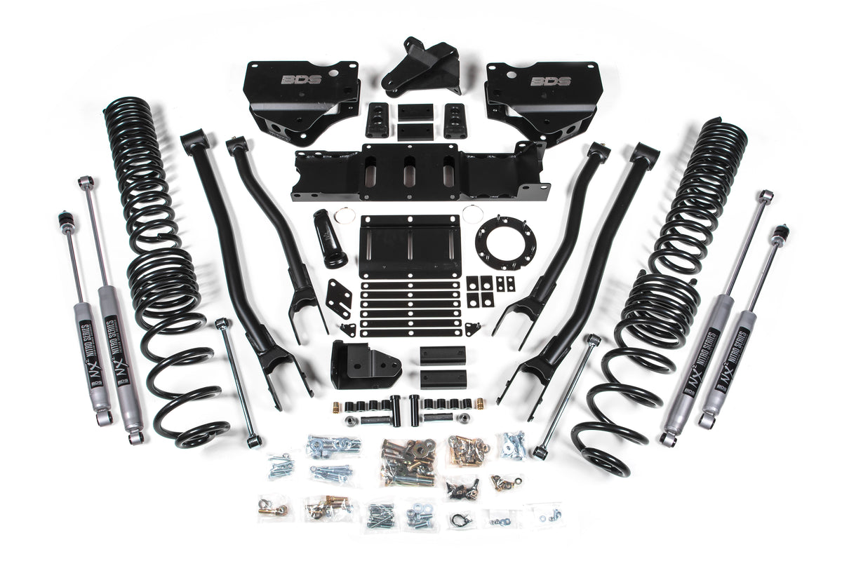 6 Inch Lift Kit w/ 4-Link Ram 2500 19-24 4WD Diesel - FOX 2.5 Performance Elite